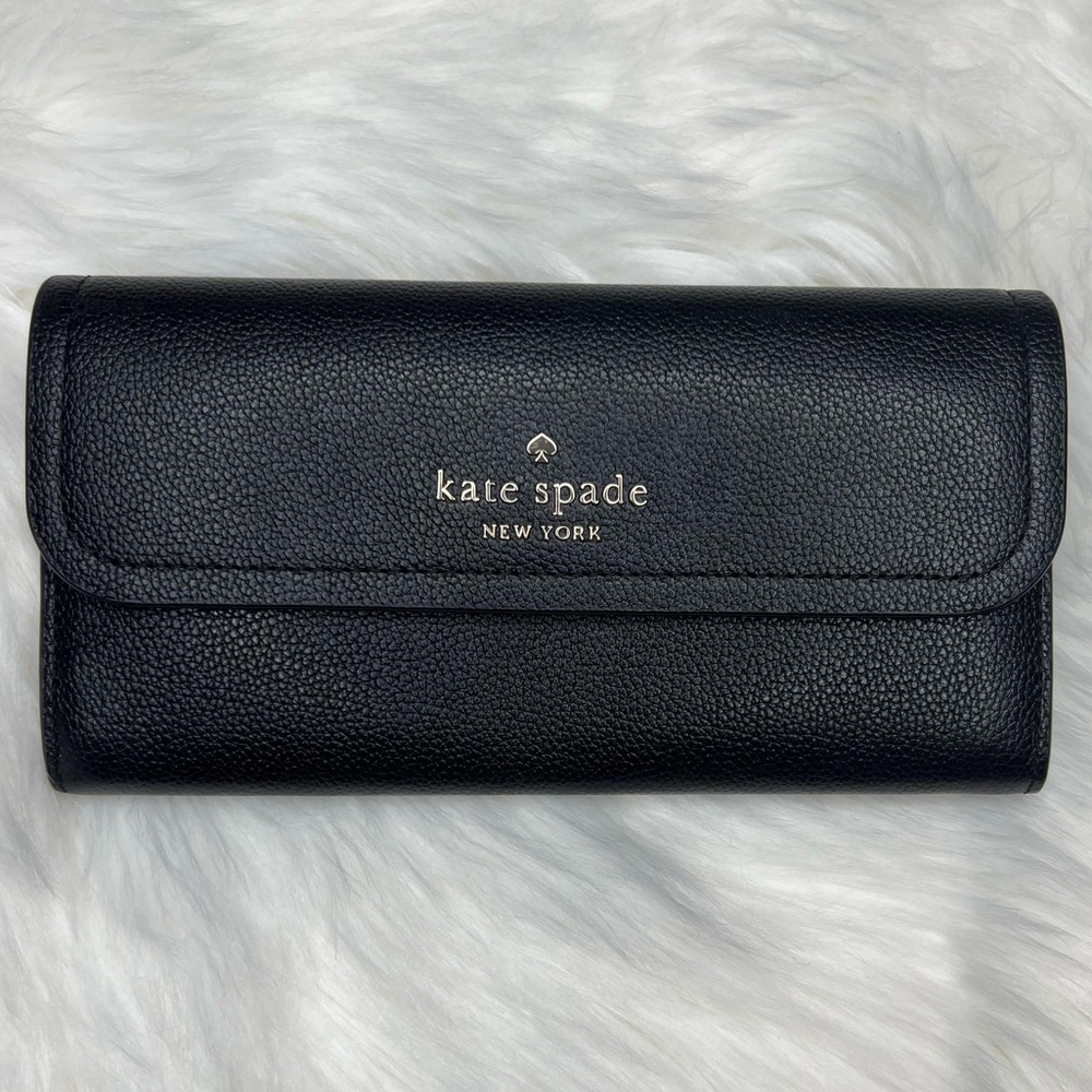 Kate Spade Rosie Flap Wallet - Black